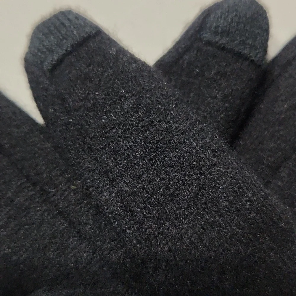 Lauren Ralph Lauren Wool & Cashmere Gloves Black Size Small